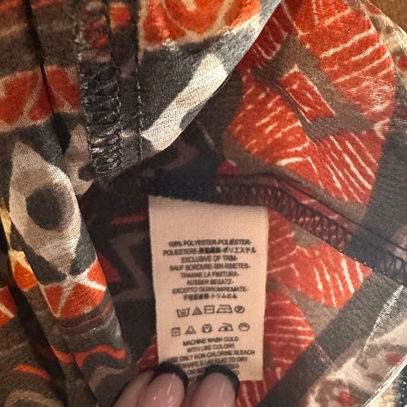 Free People Women’s Sheer Boho Print Mini Dress XS NWT $128 - Picture 7 of 9